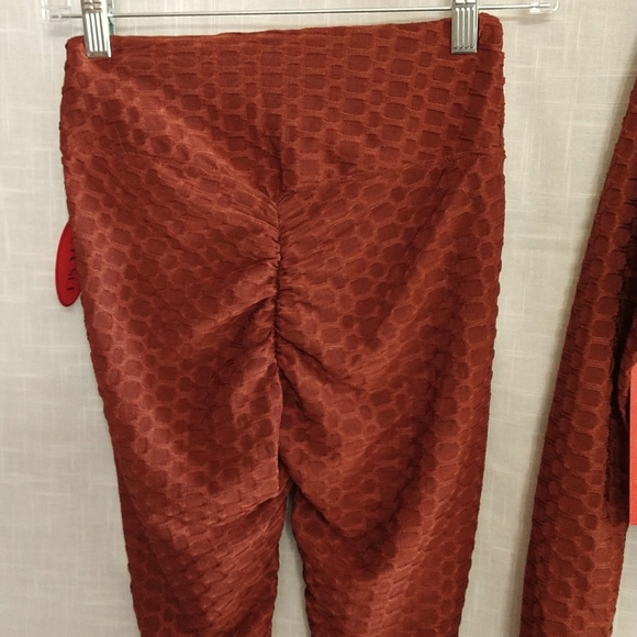 Brazilian leggings and crop jacket set honeycomb style size small - Picture 4 of 15